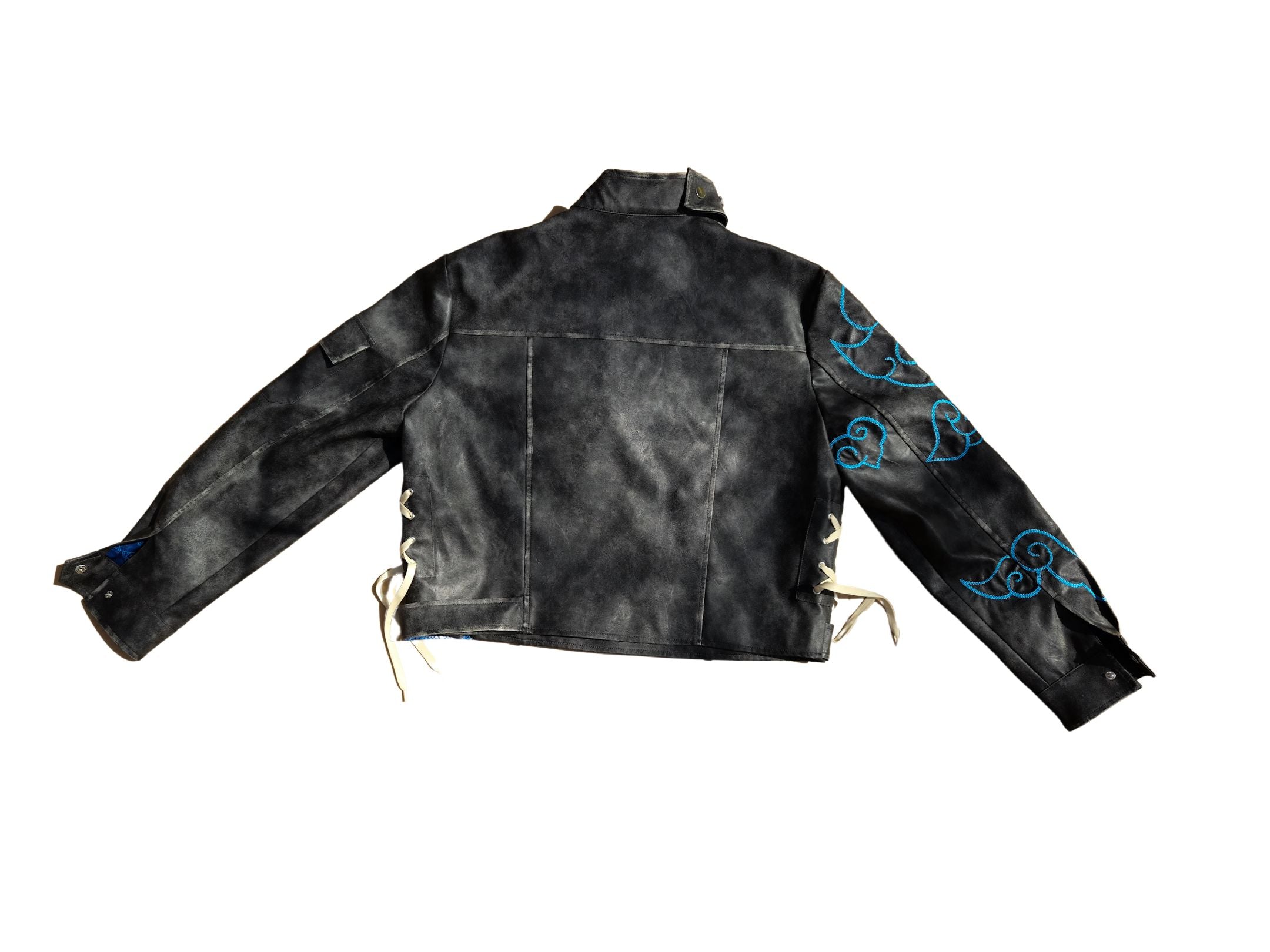 THE 'CHAOS BOMB' Leather Jacket